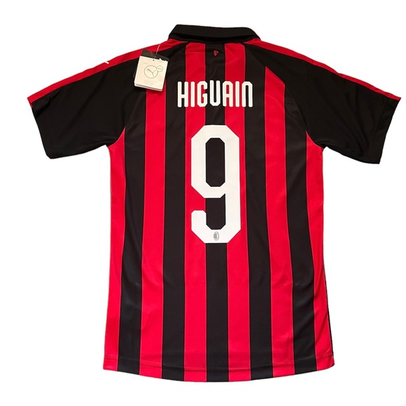 AC Milan Authentic Home Football Shirt Jersey 2018/2019 Higuain #9 - Picture 1 of 8
